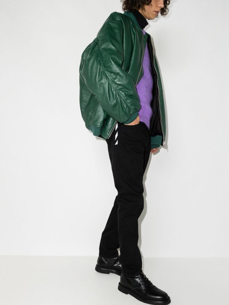 Diag Trim Skinny Jeans
