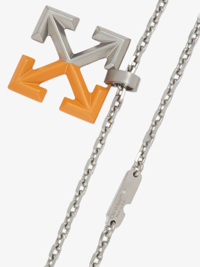 Silver Tone Arrows Pendant Necklace