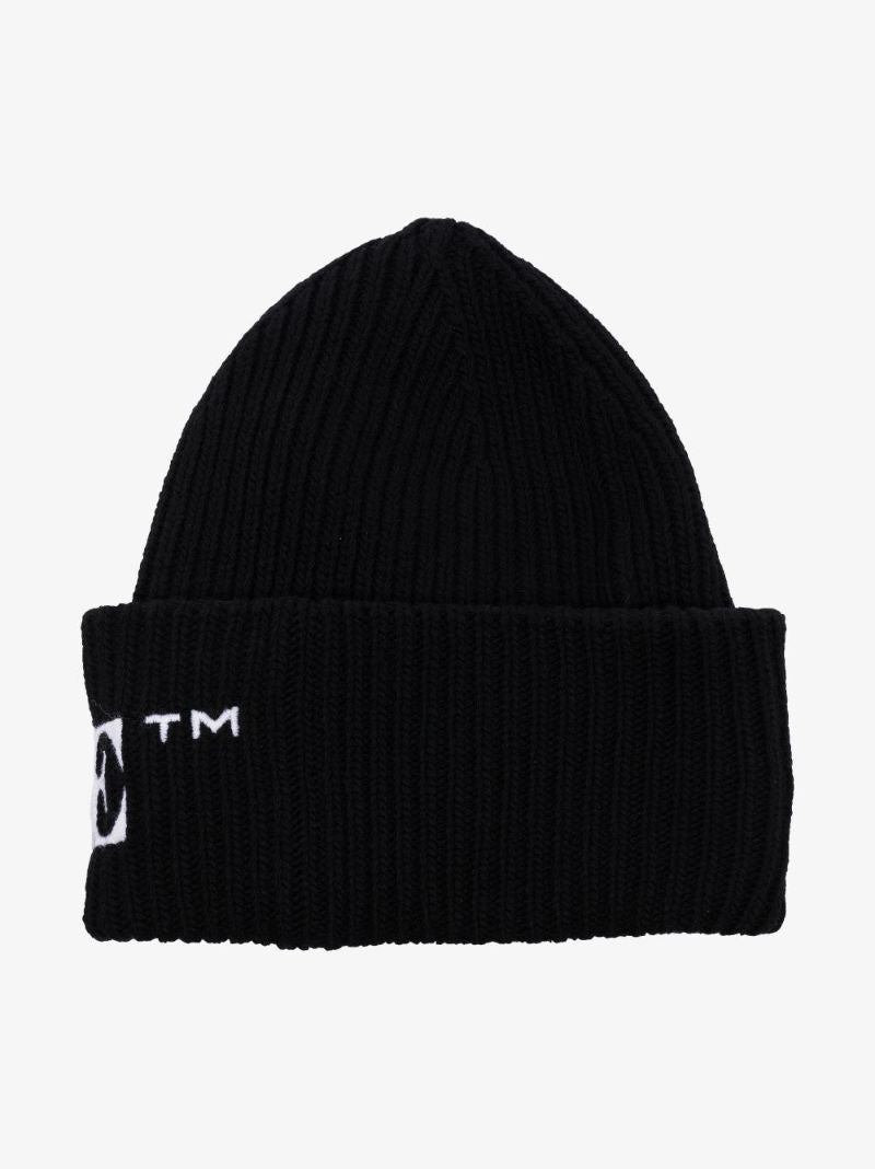 Black Wool Beanie Hat