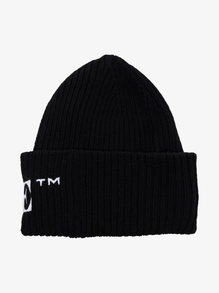 Black Wool Beanie Hat