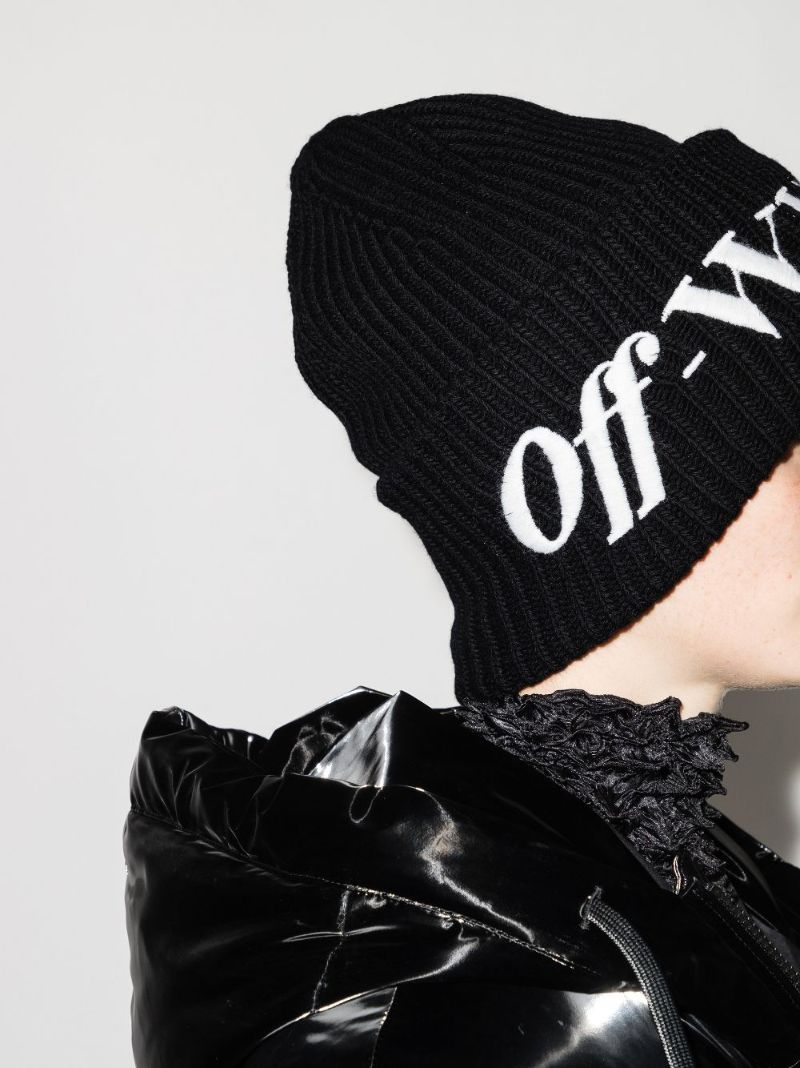 Black Wool Beanie Hat