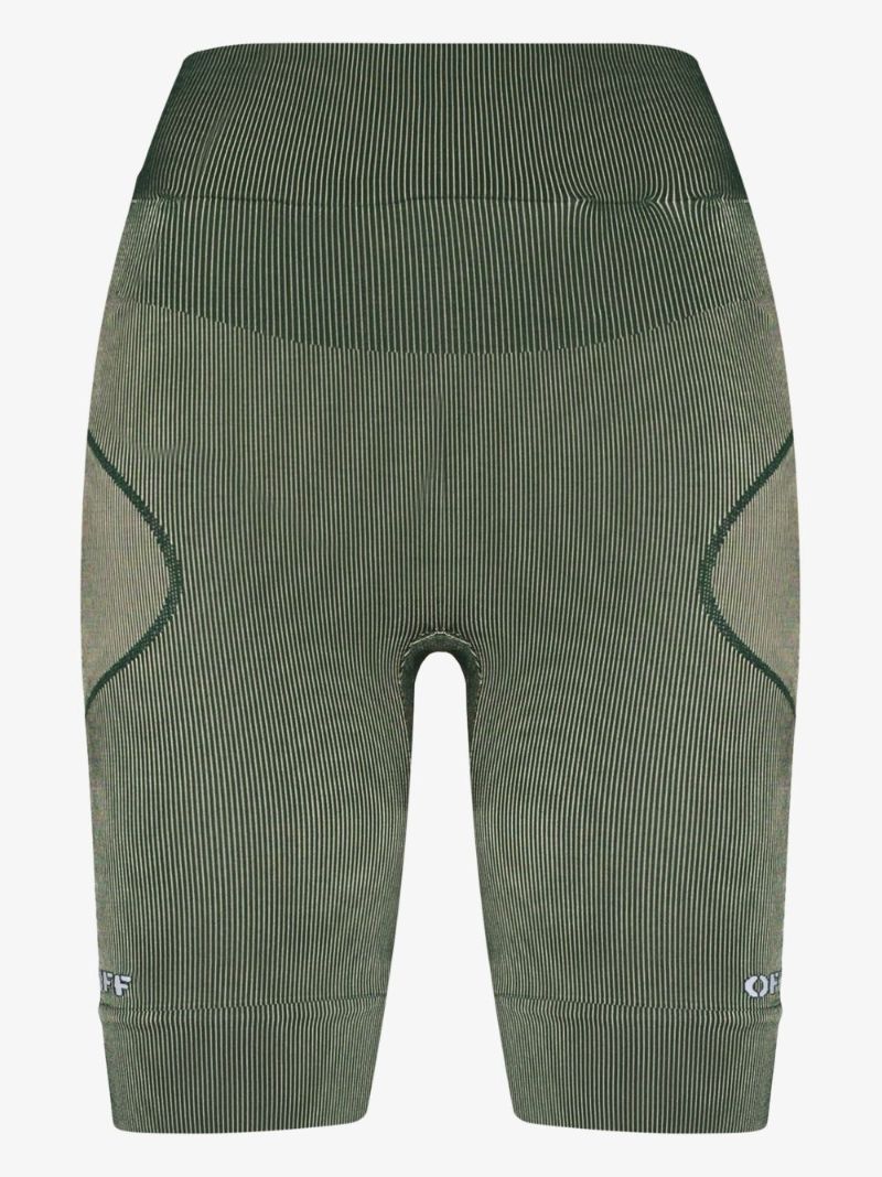 Shiny Seamless Panelled Cycling Shorts