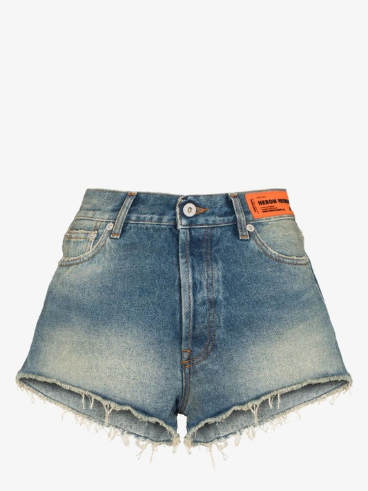 Mid-rise Denim Shorts