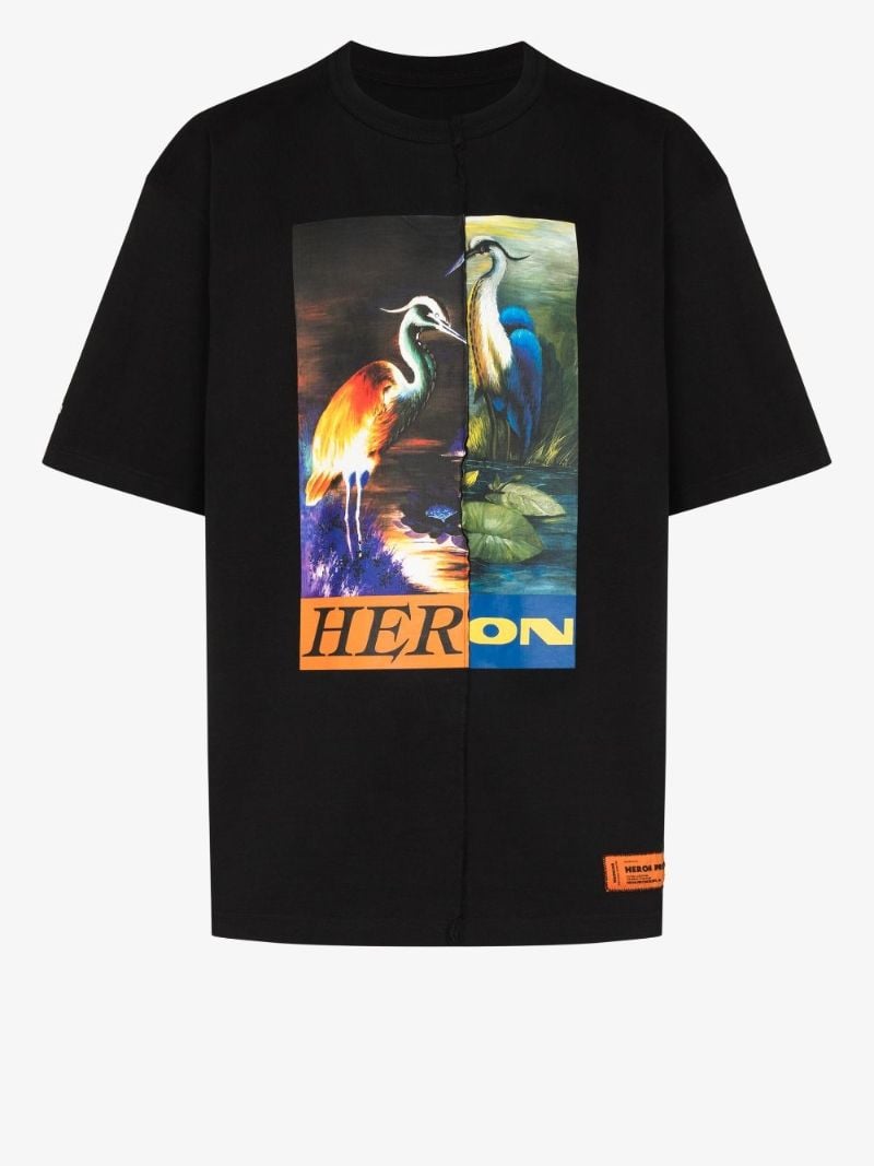 Split Herons Print T-shirt