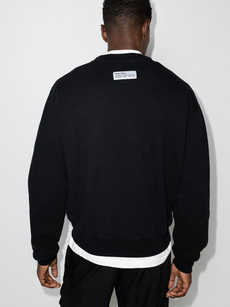 Split Heron Print Sweatshirt