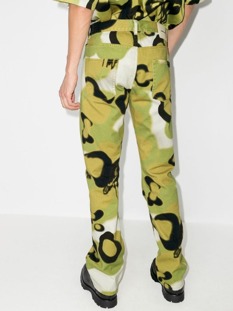 Camouflage Print Slim Fit Jeans