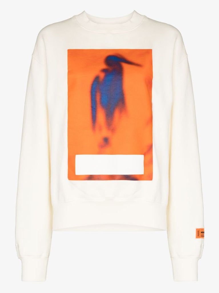 Censored Heron Print Sweatshirt