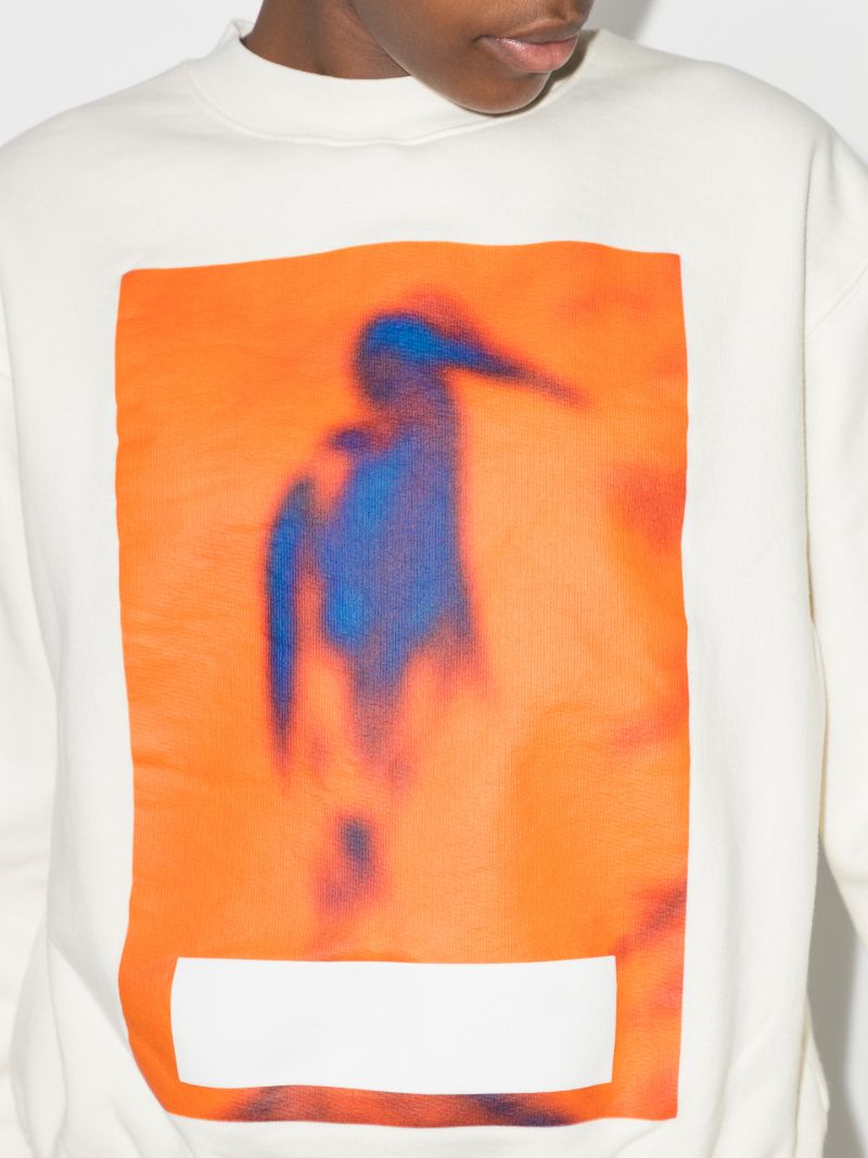 Censored Heron Print Sweatshirt