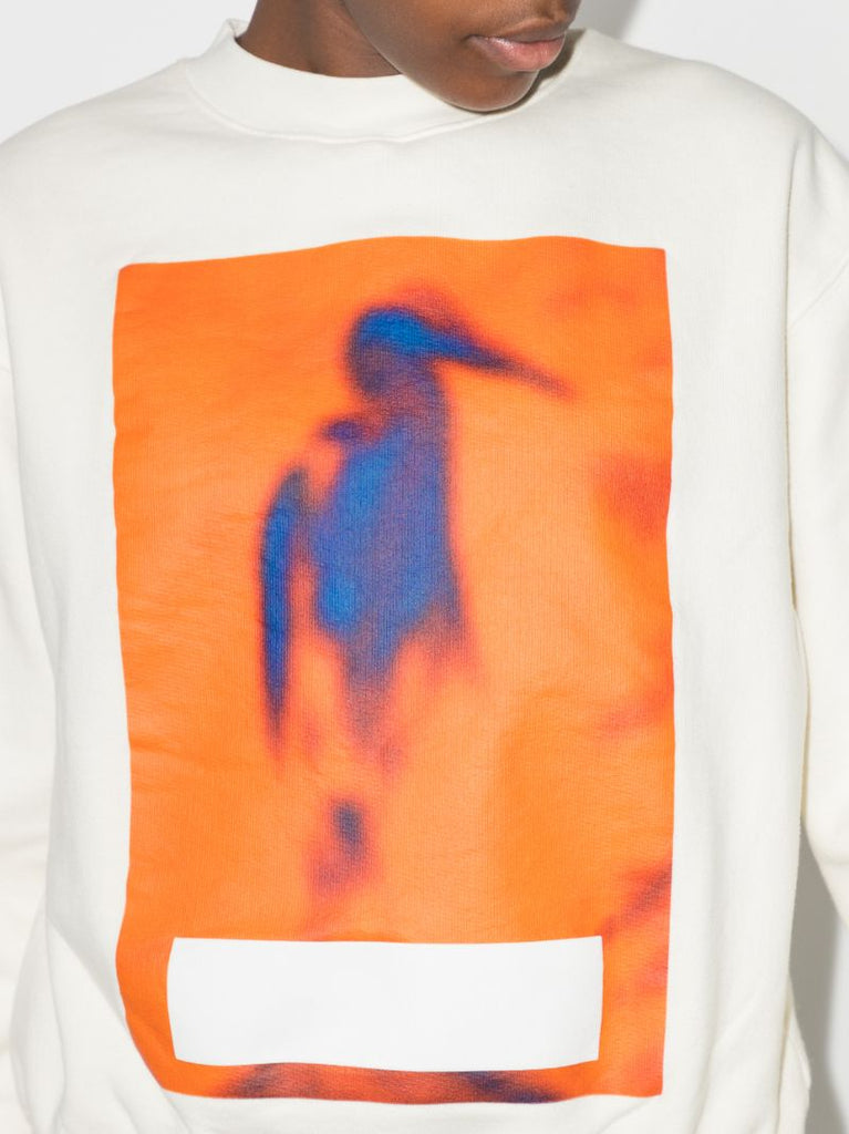 Censored Heron Print Sweatshirt