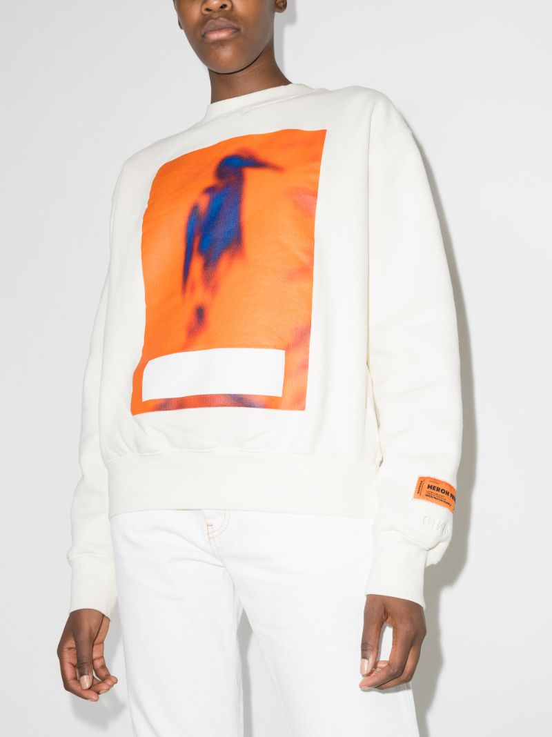 Censored Heron Print Sweatshirt