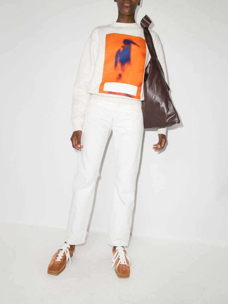 Censored Heron Print Sweatshirt