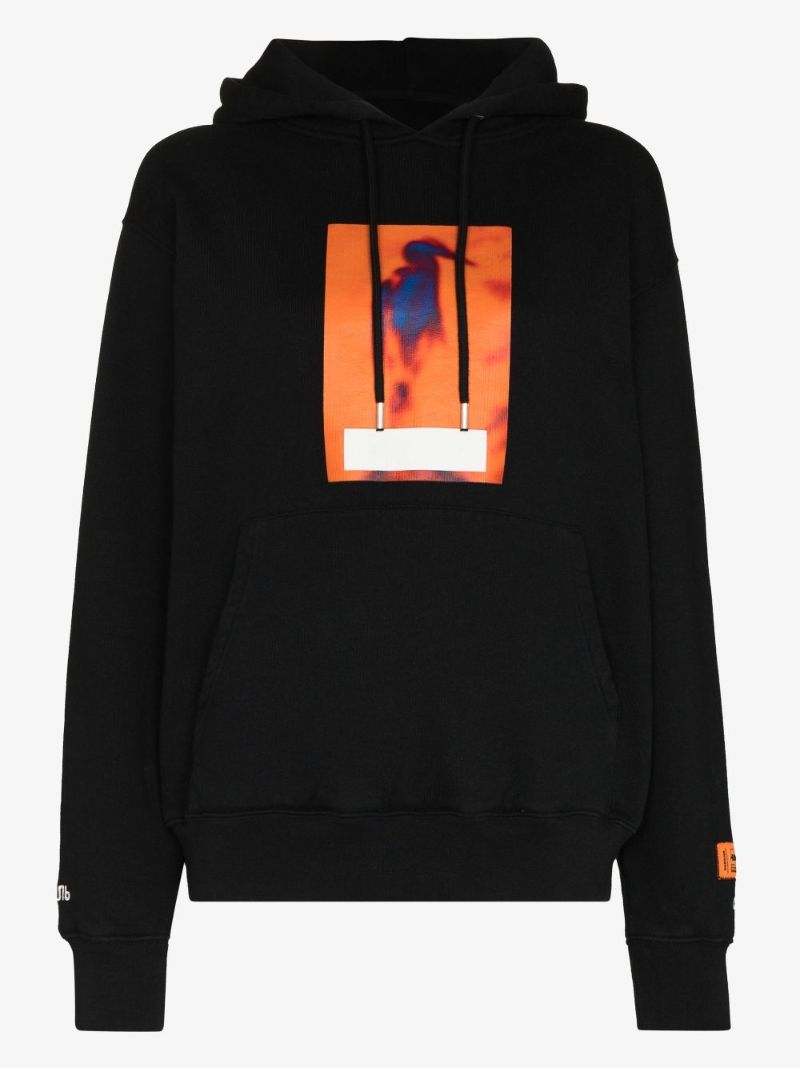 Censored Heron Print Hoodie