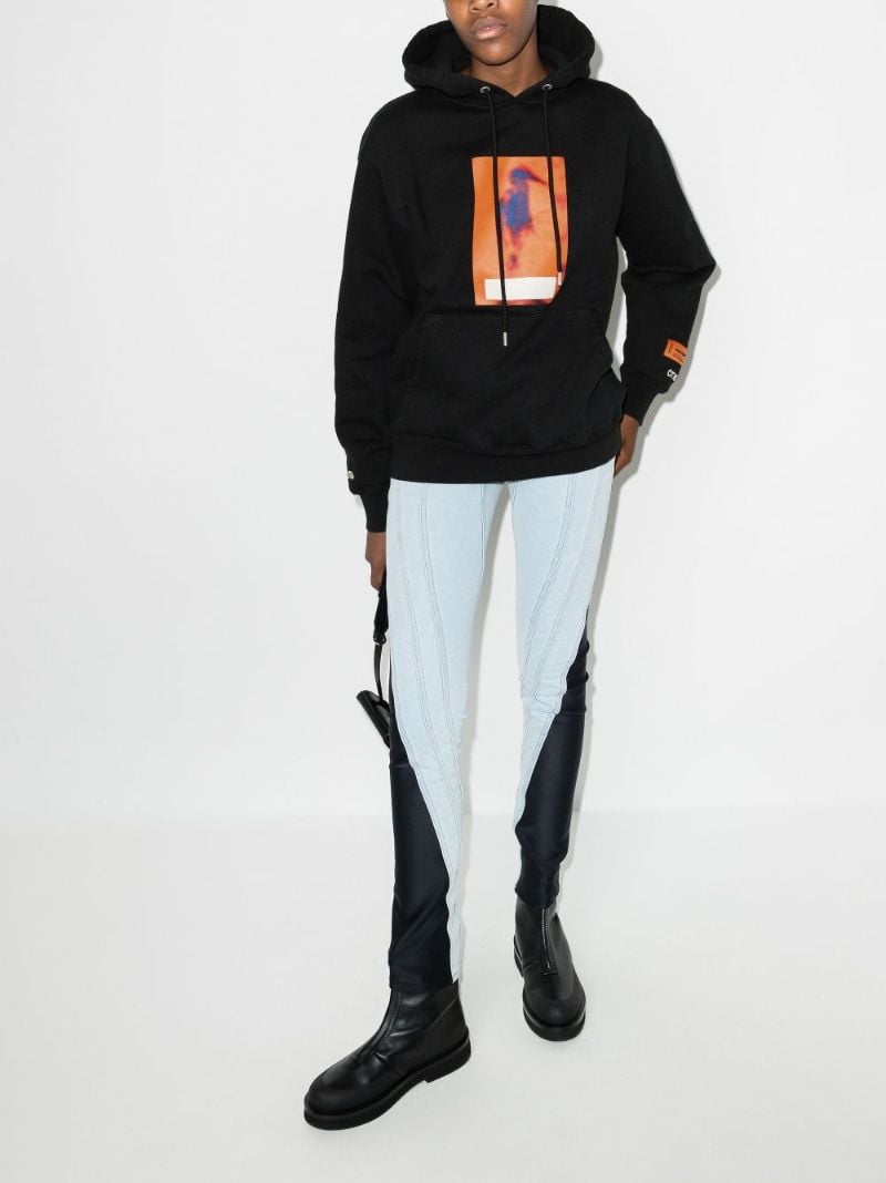 Censored Heron Print Hoodie