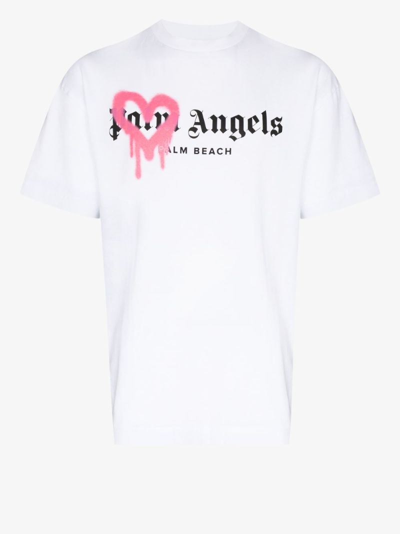 Spray Heart Logo Cotton T-shirt