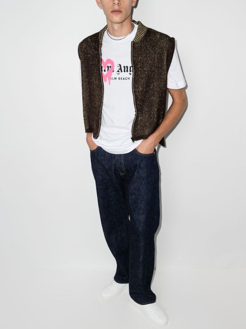 Spray Heart Logo Cotton T-shirt