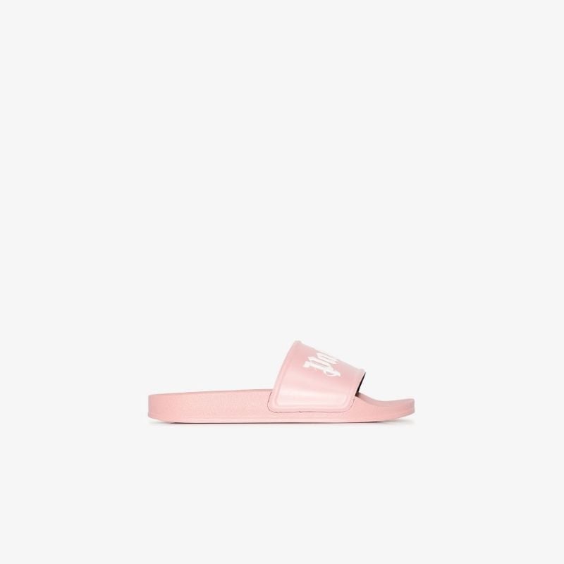 Pink Logo Pool Slides