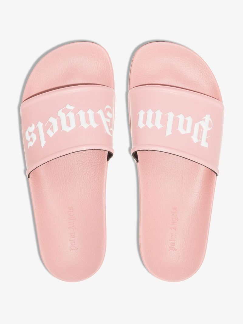 Pink Logo Pool Slides