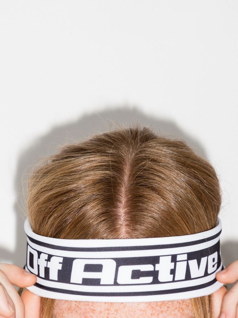 White Active Tennis Headband