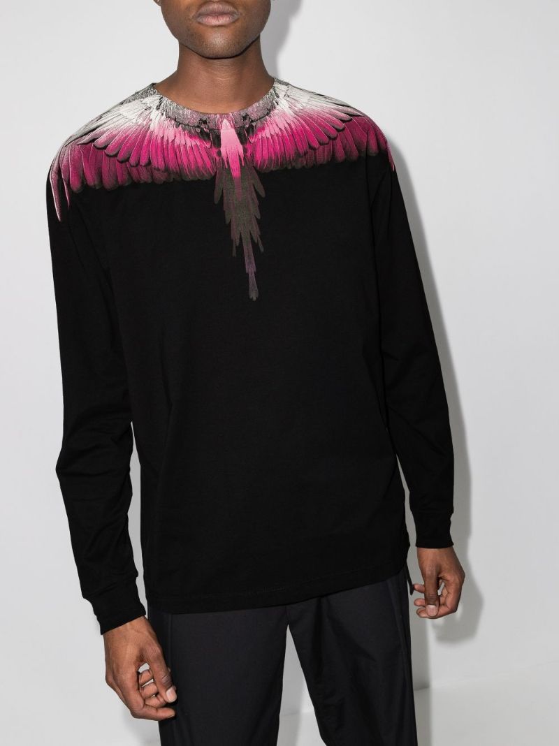 Wings Print Long Sleeve T-shirt