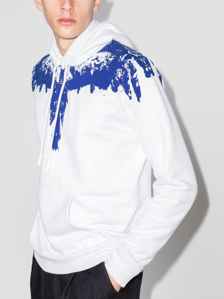 Tempera Wings Print Cotton Hoodie