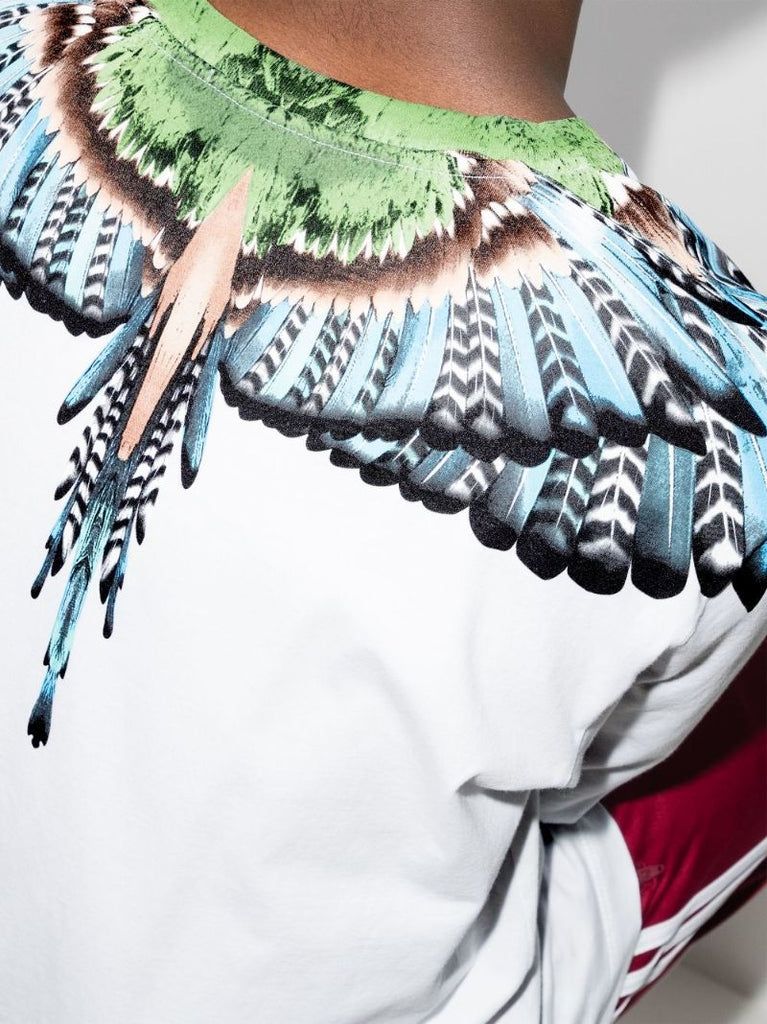 Grizzly Wings Print Long Sleeve Cotton T-shirt