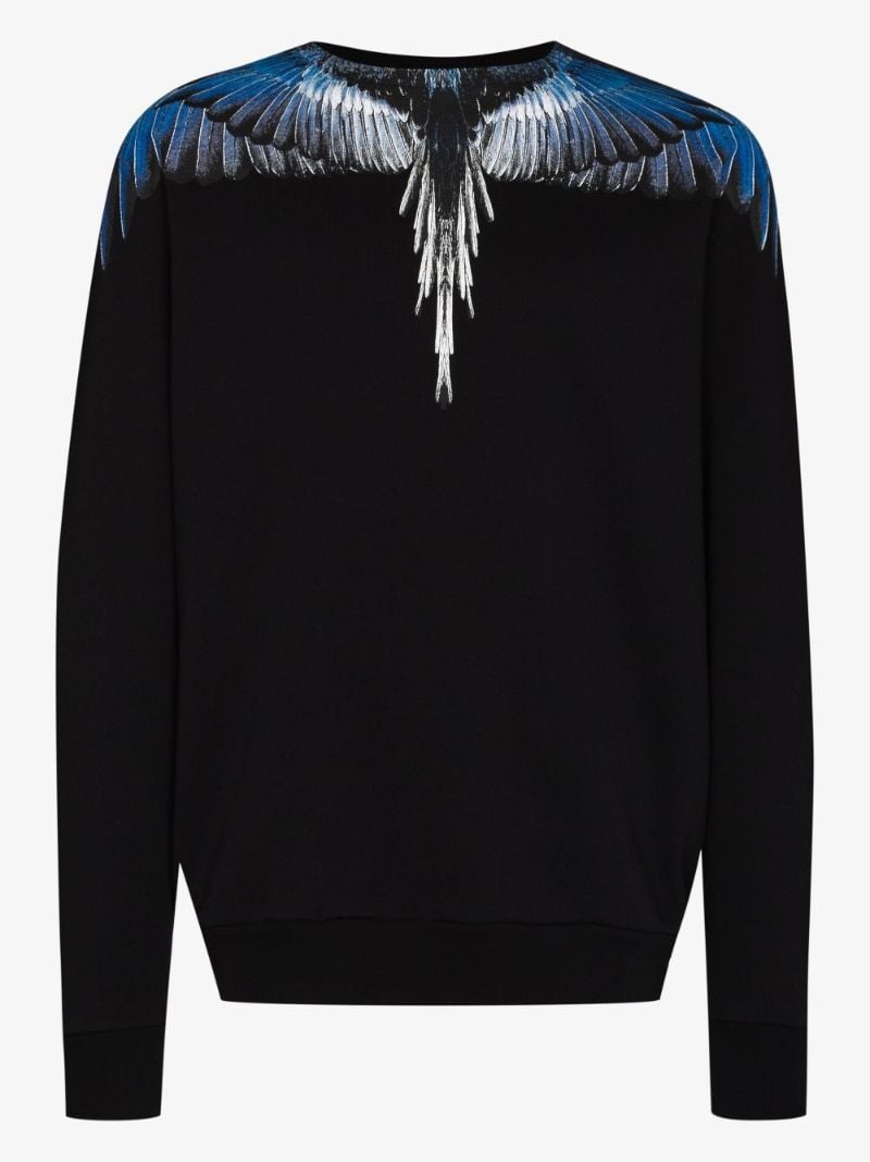 Wings Print Cotton Sweatshirt