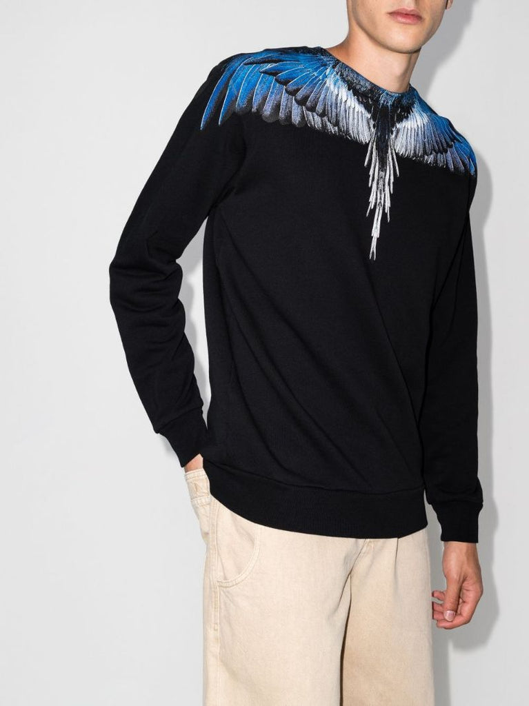 Wings Print Cotton Sweatshirt