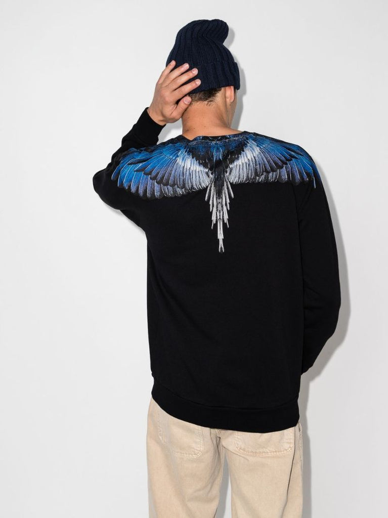 Wings Print Cotton Sweatshirt