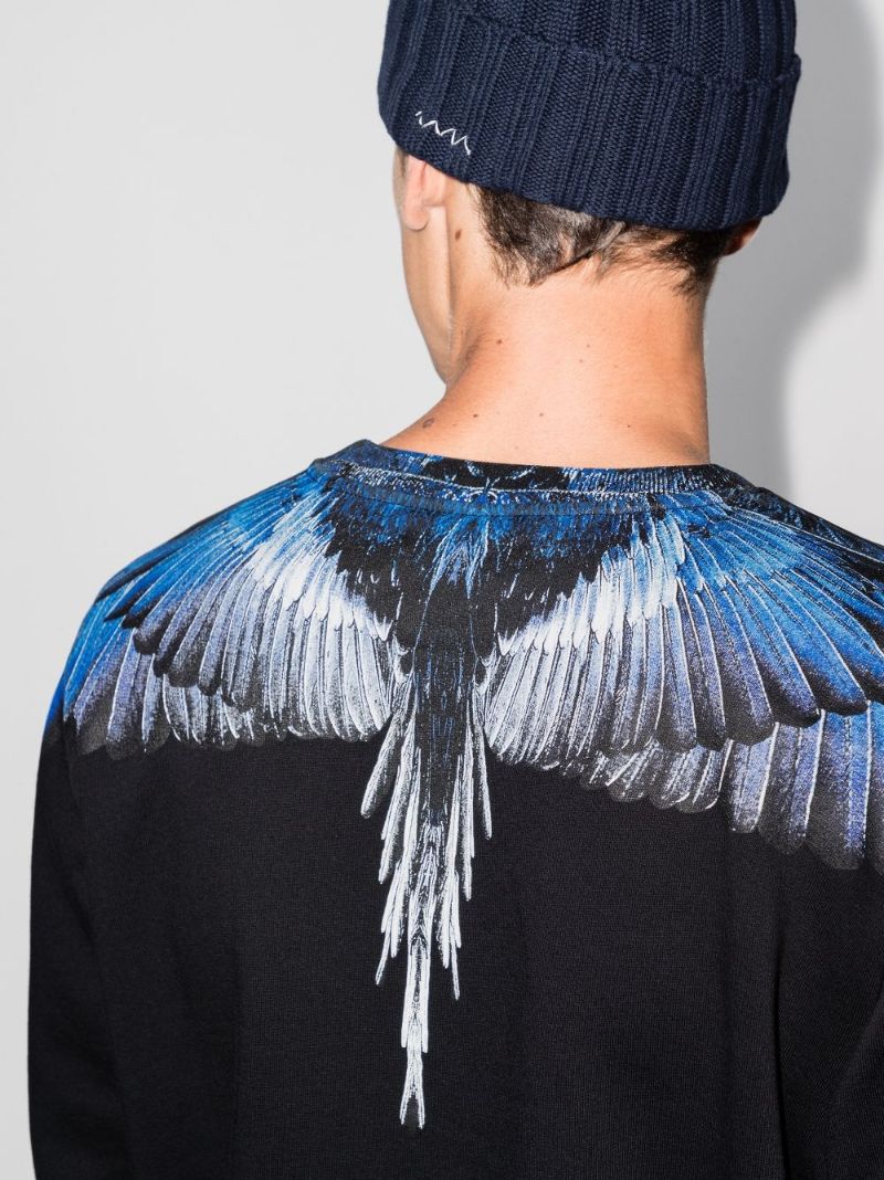 Wings Print Cotton Sweatshirt