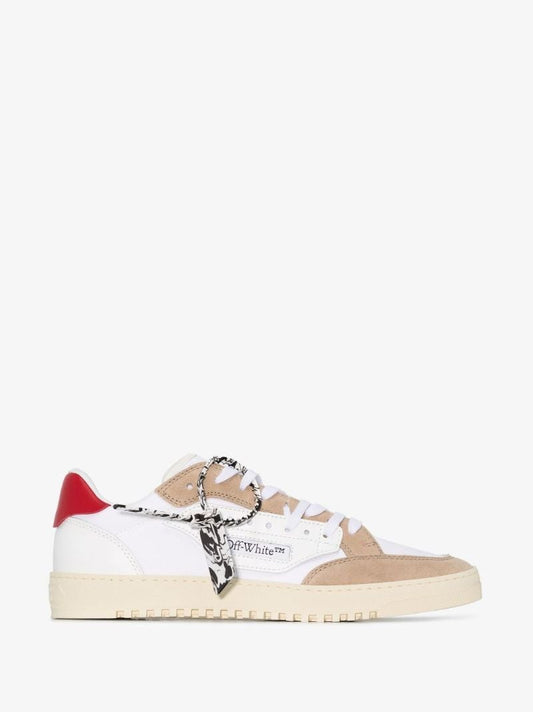 White and Beige Off-court 5.0 Low Top Sneakers
