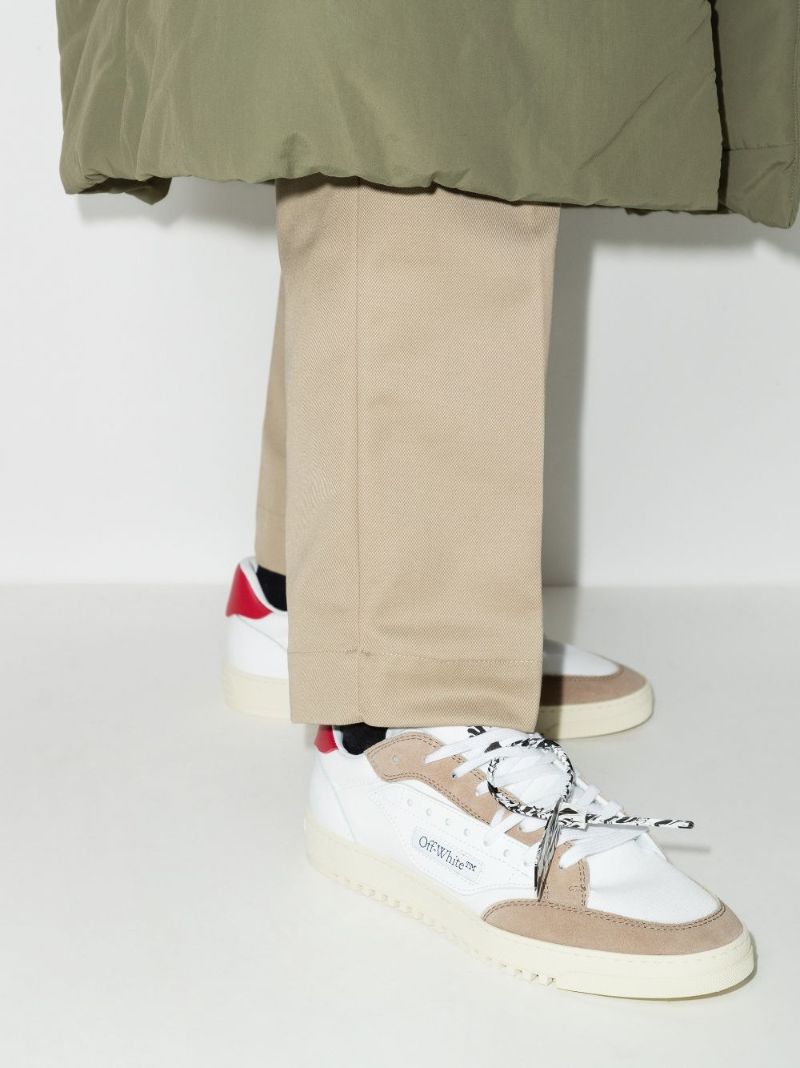White and Beige Off-court 5.0 Low Top Sneakers