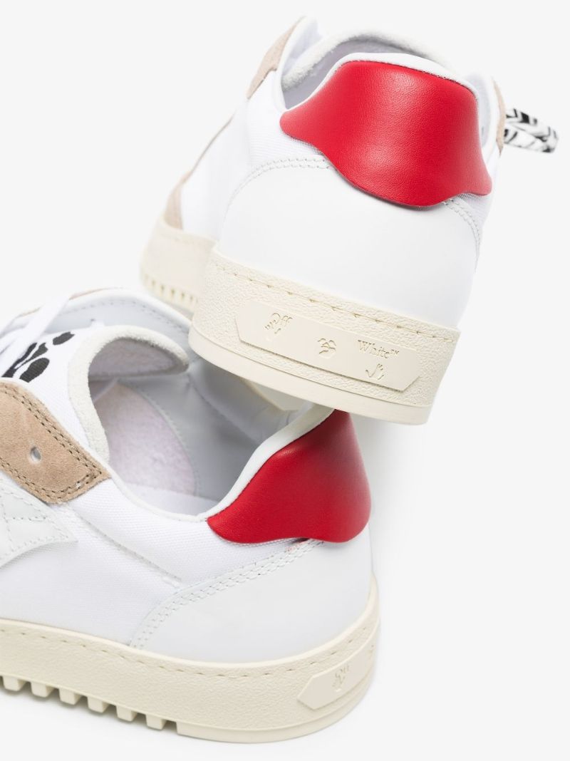 White and Beige Off-court 5.0 Low Top Sneakers