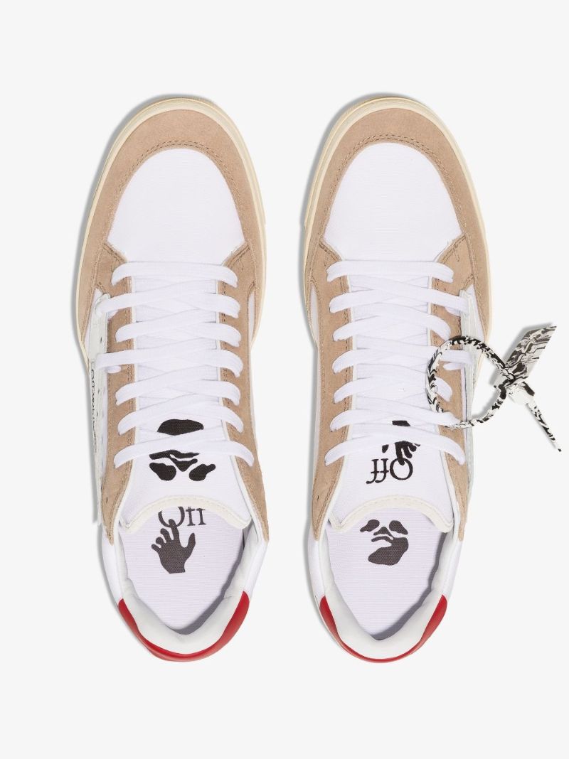 White and Beige Off-court 5.0 Low Top Sneakers
