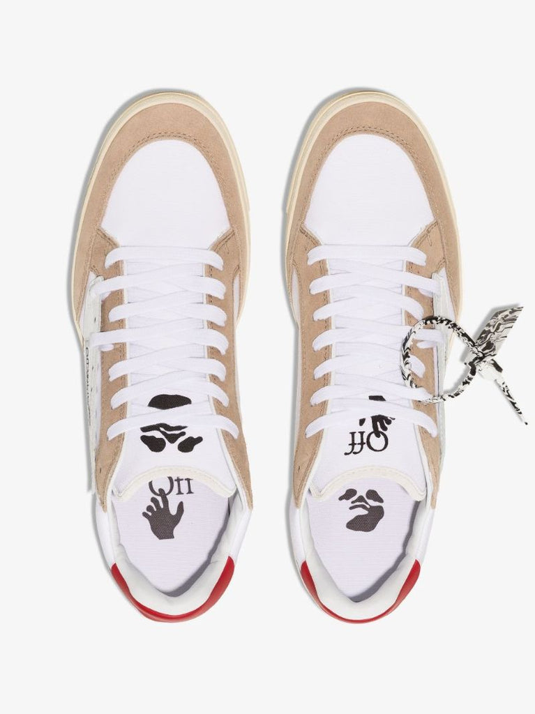 White and Beige Off-court 5.0 Low Top Sneakers