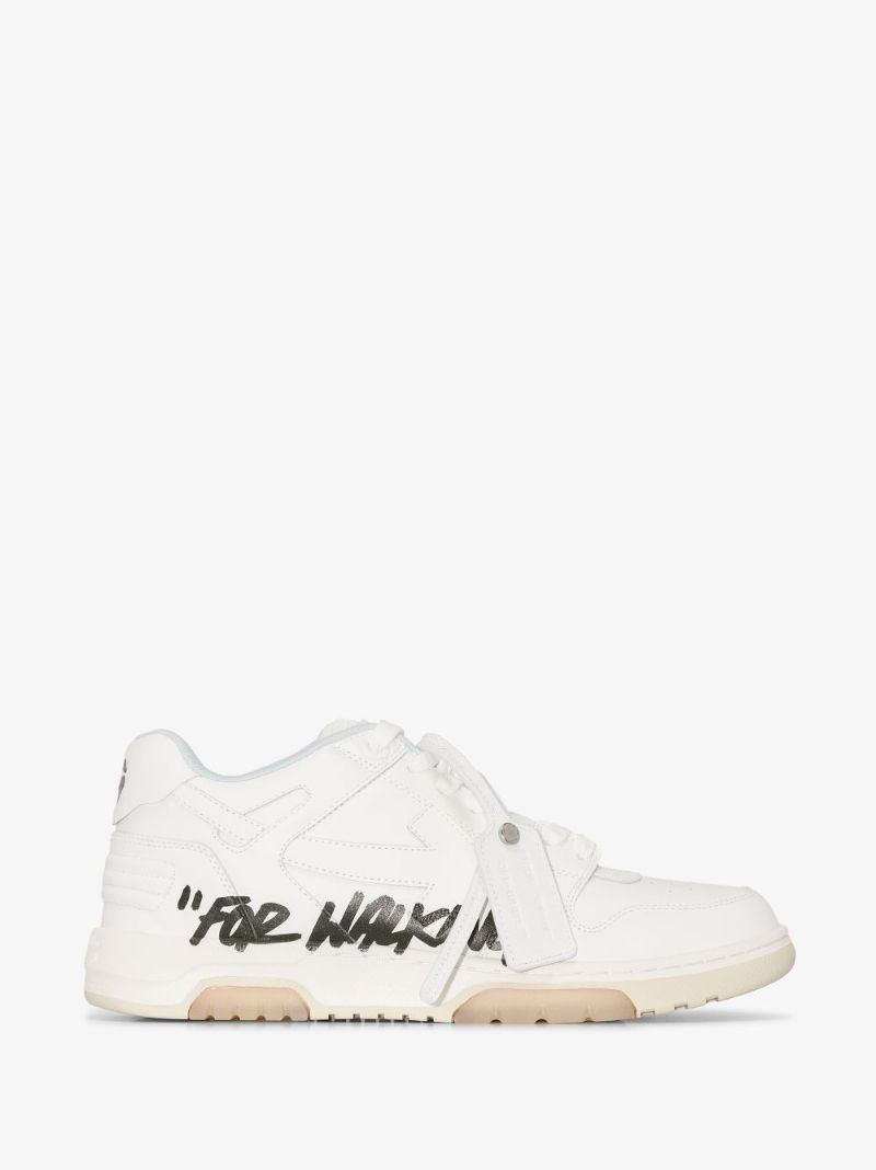 White Out of Office Leather Sneakers