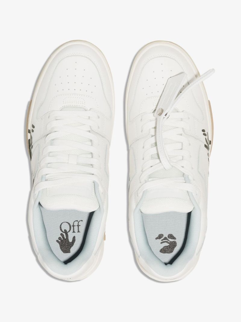 White Out of Office Leather Sneakers