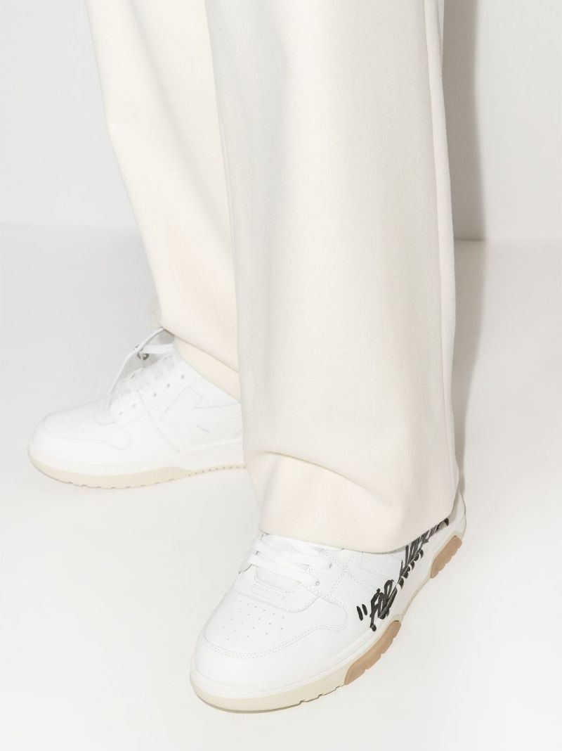 White Out of Office Leather Sneakers