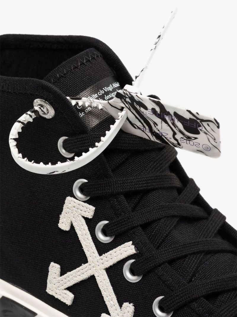Black Vulcanised Canvas Sneakers