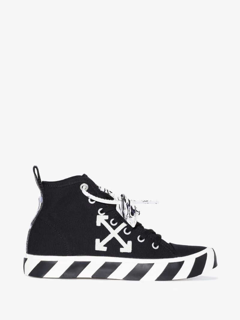 Black Vulcanised Canvas Sneakers