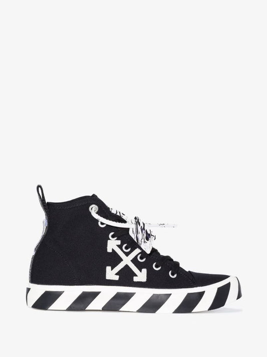 Black Vulcanised Canvas Sneakers