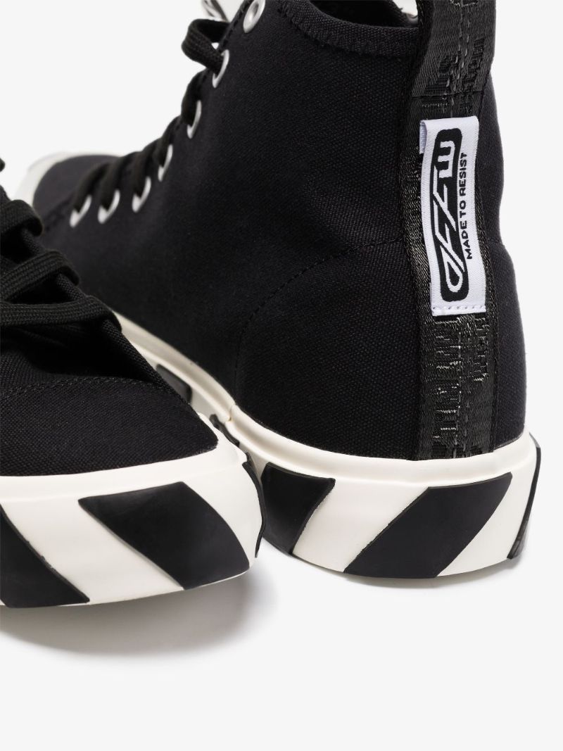 Black Vulcanised Canvas Sneakers