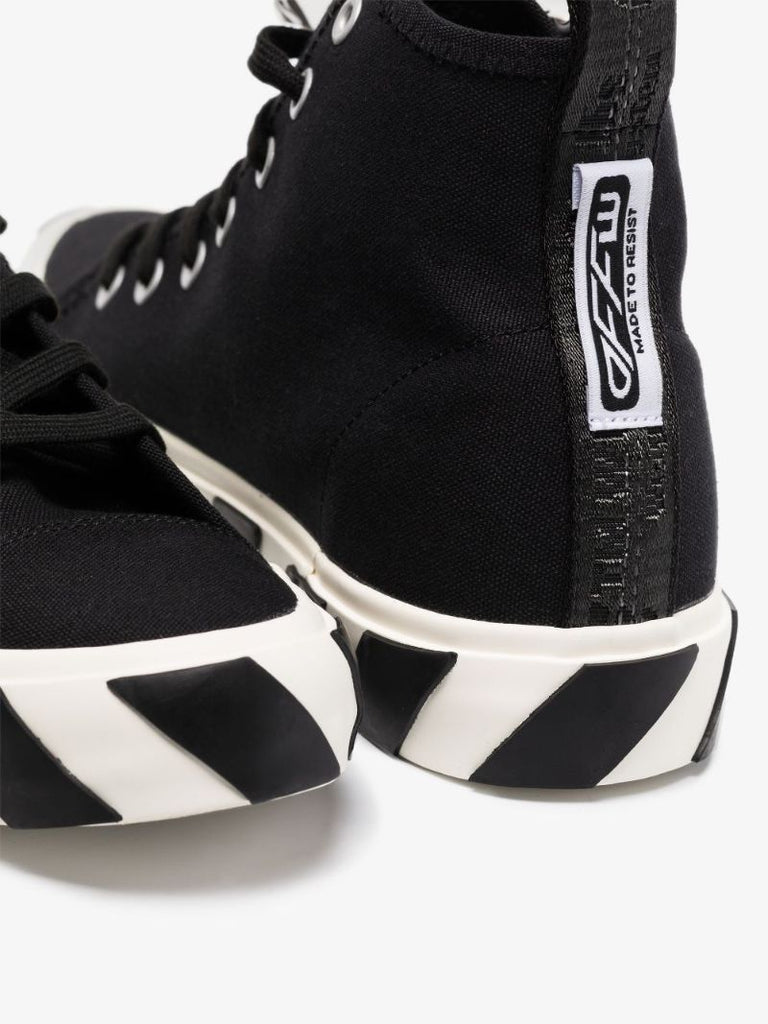 Black Vulcanised Canvas Sneakers