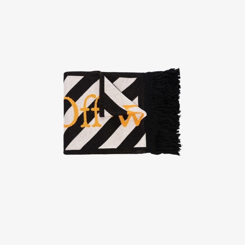Black Arrows Striped Scarf