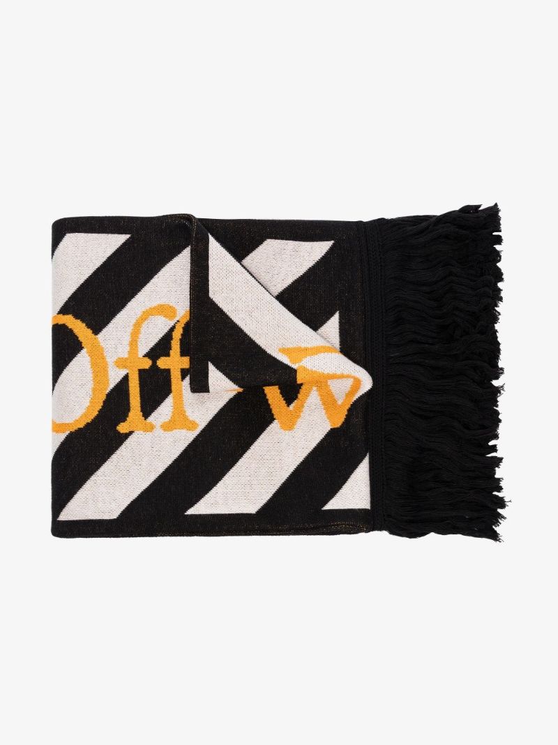Black Arrows Striped Scarf
