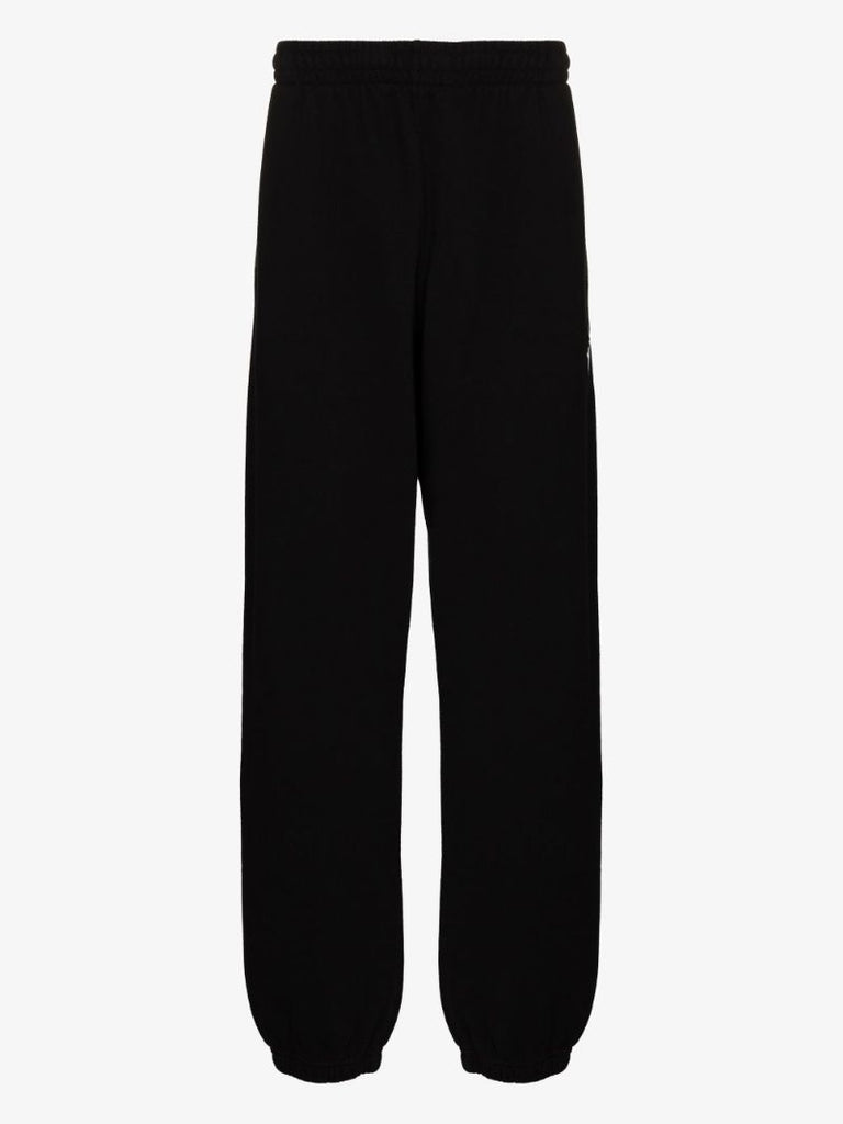Black Caravaggio Arrows Cotton Track Pants