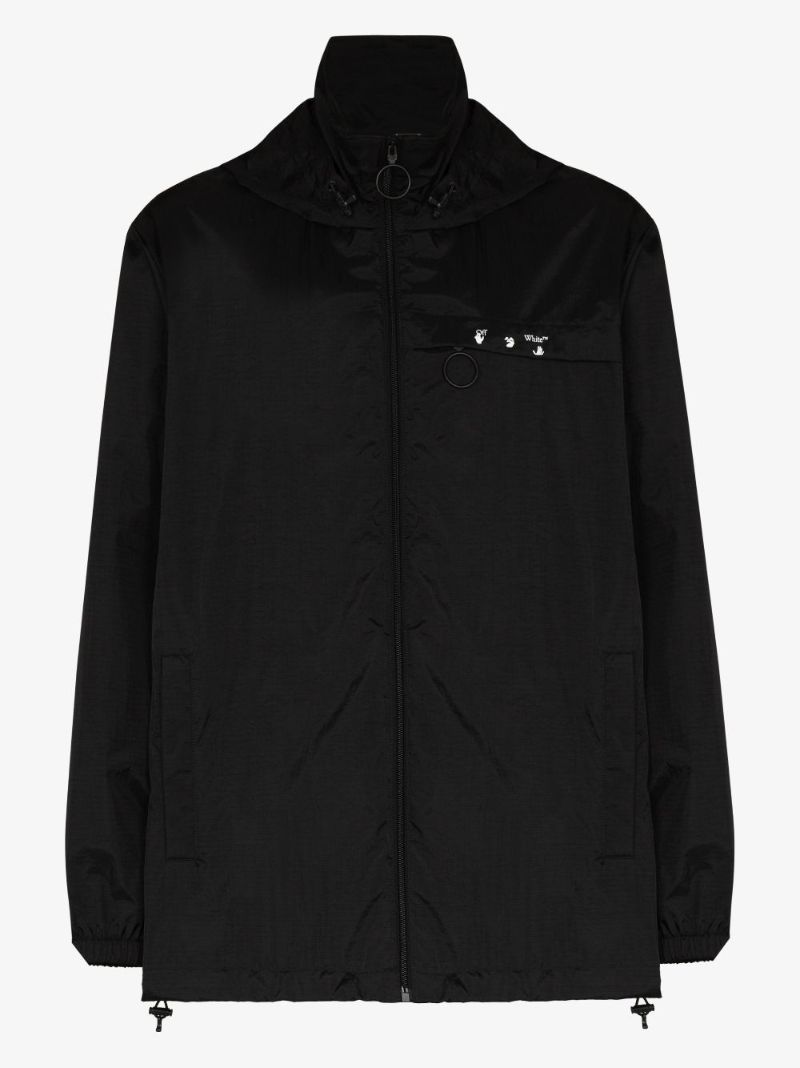 Logo Print Windbreaker Jacket