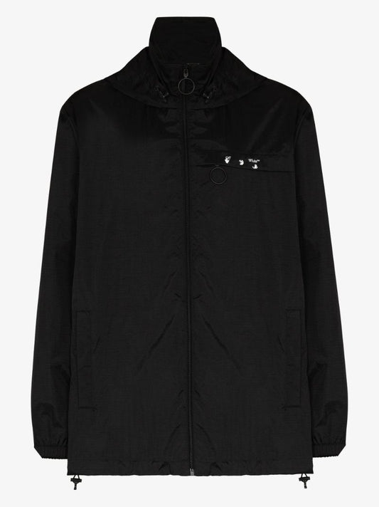 Logo Print Windbreaker Jacket