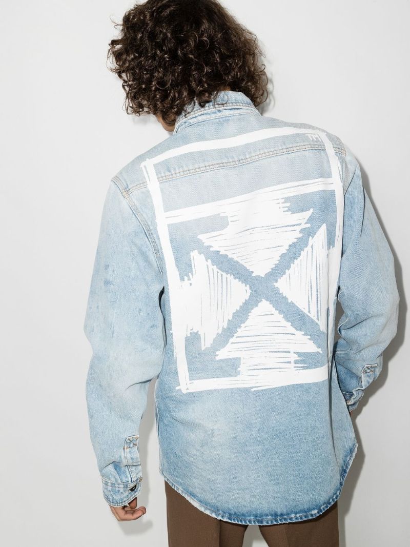 Negative Arrows Denim Shirt