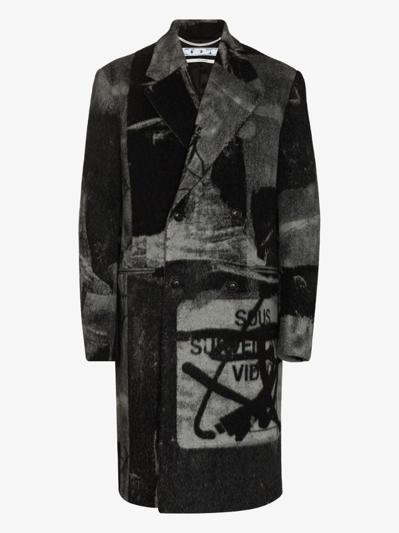 Black Tomek Double-breasted Coat