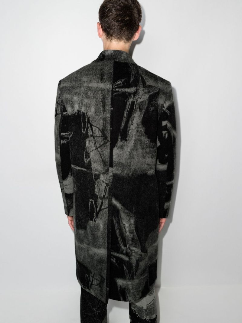 Black Tomek Double-breasted Coat